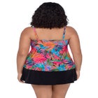 Ronnie Two Tier Ruffle Tankini Plus Swimsuit Top image number 1