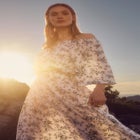 Smocked Waistband Maxi Skirt image number null