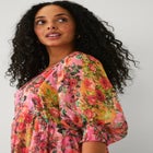 Sheer Tiered Long Midi Dress image number null