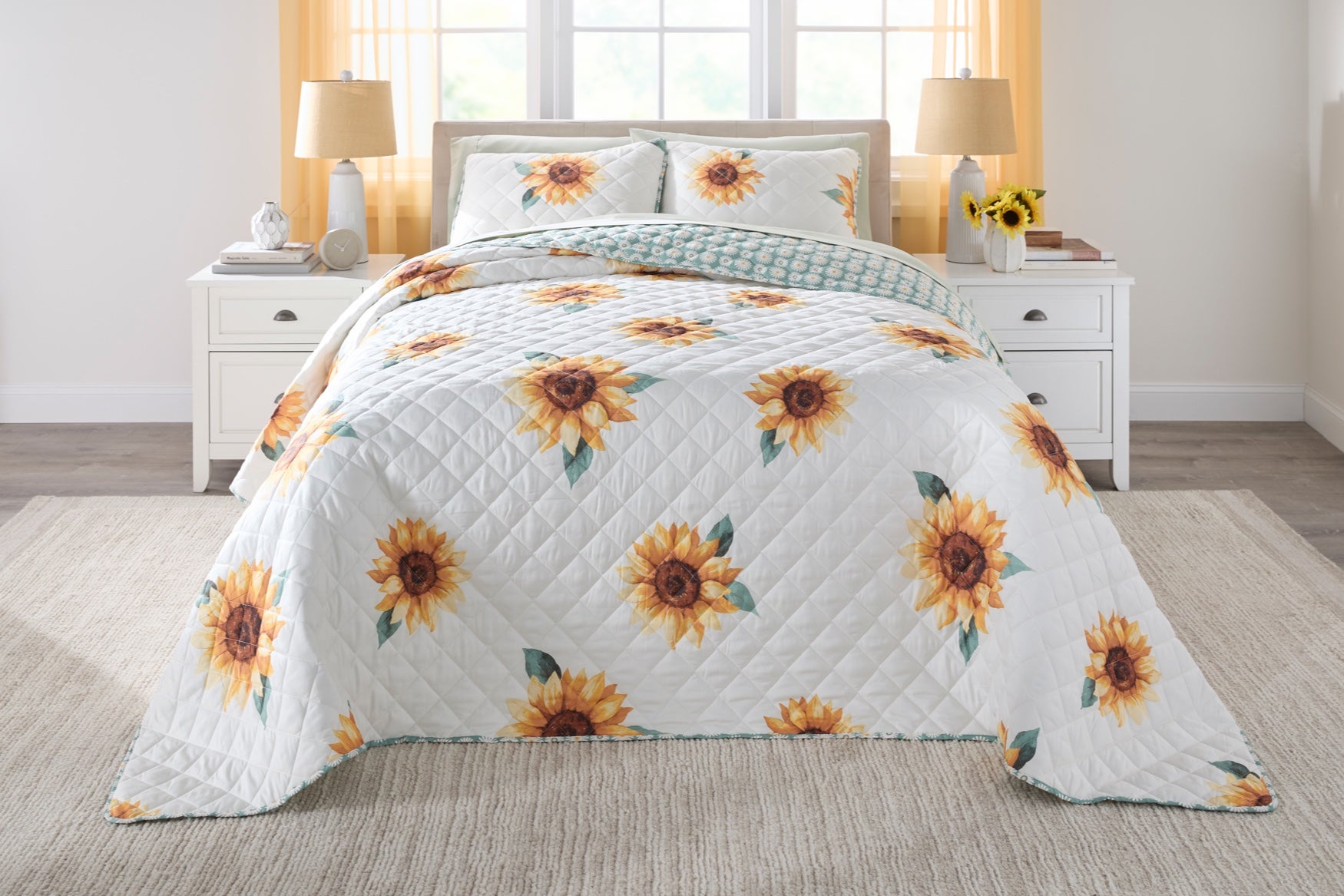 Sunflower 3-Pc. Bedspread Set image number 0