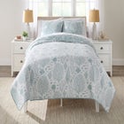  Coral Matelasse Quilt Set image number null