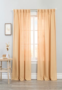 Linen Pinch Pleat Window Panel