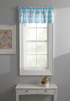 Gingham Plaid Valance