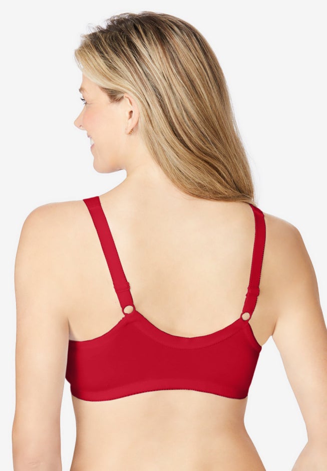 Cotton Front-Close Wireless Bra image number 1