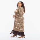 Fringe-Trim Surplice Maxi Dress image number 3
