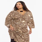 Fringe-Trim Surplice Maxi Dress image number 4