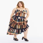 Bustier Drop Waist Midi Dress image number 1