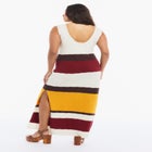 Colorblock Crochet Knit Maxi Dress image number 2