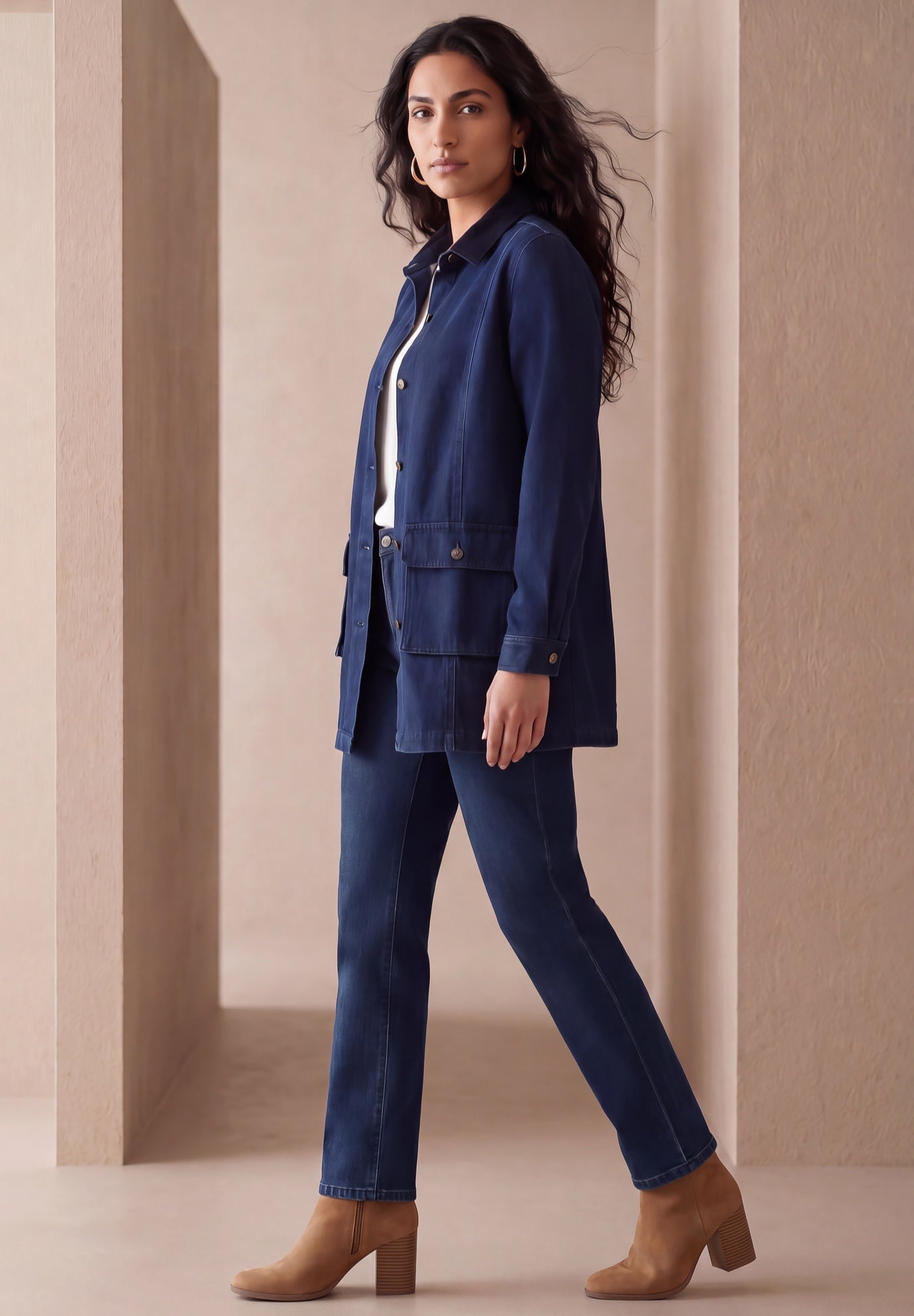Classic Denim Barn Jacket image number 3