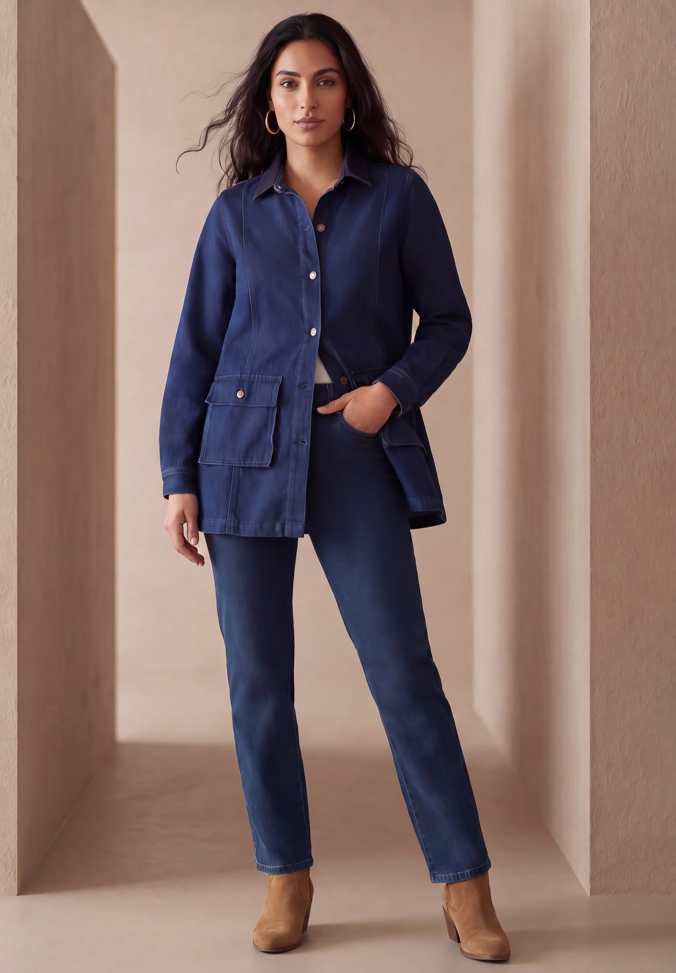 Classic Denim Barn Jacket image number 0