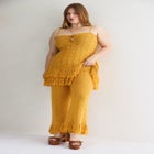 Fringe Trim Pointelle Knit Pant image number 4