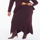 Intarsia Knit Trumpet Maxi Skirt image number 2