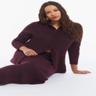 Button-Up Intarsia Knit Longline Cardigan image number 4