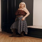 Asymmetric Printed Skirt image number 0