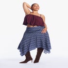 Asymmetric Printed Skirt image number 1