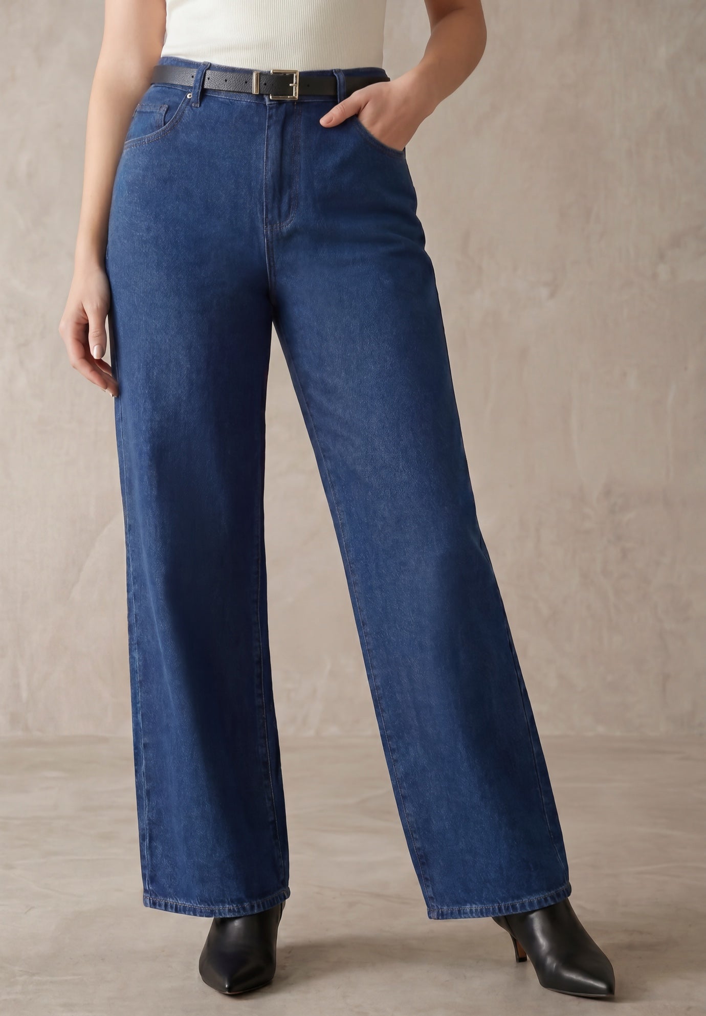 Classic Denim Wide Leg Jean image number 0
