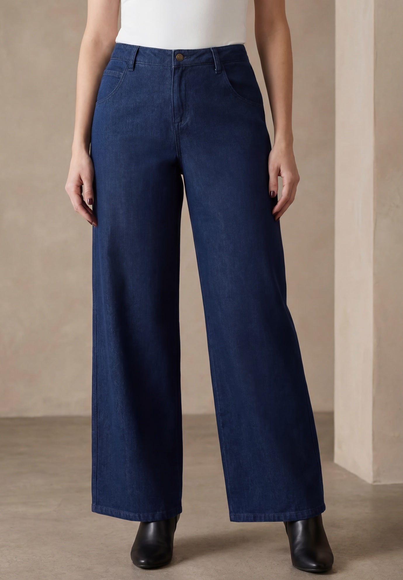 Classic Denim Wide Leg Jean image number 0