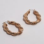 Twisted Hoop Earrings image number null