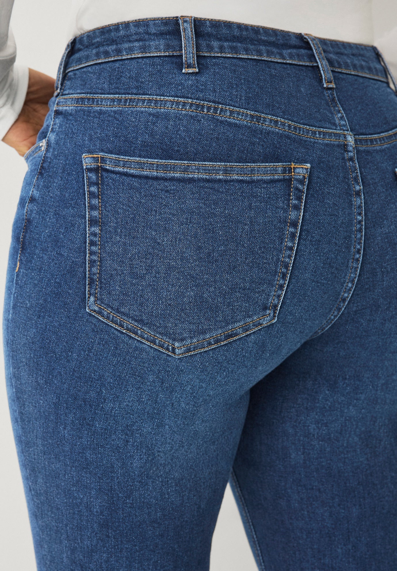 Straight Leg Stretch Jeans image number 3
