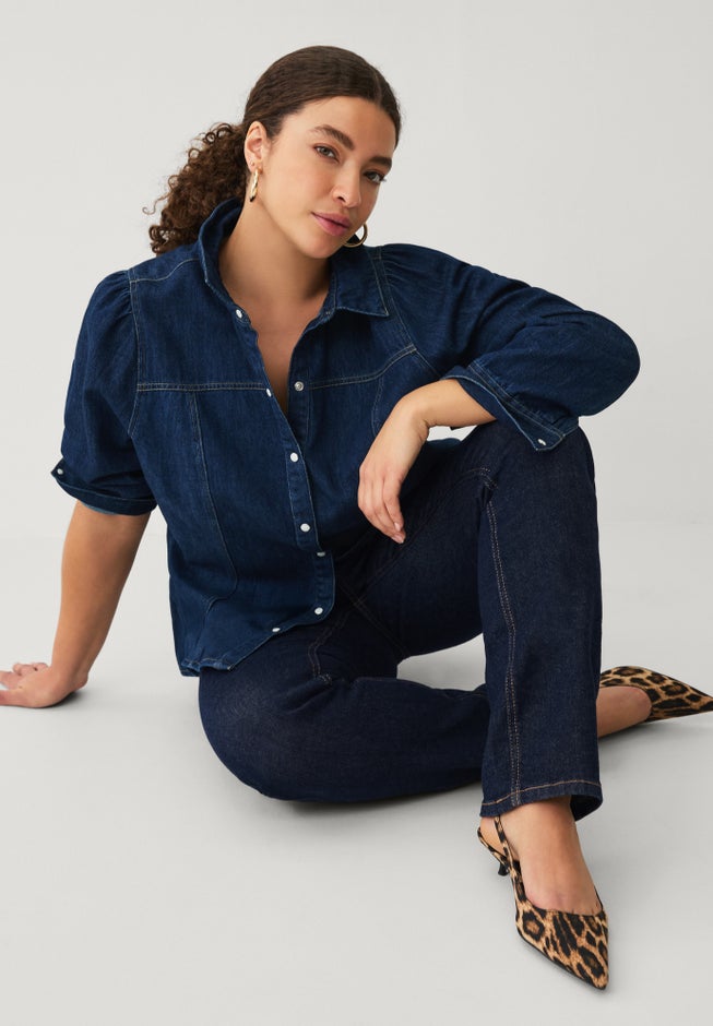 Straight Leg Stretch Jeans image number 5