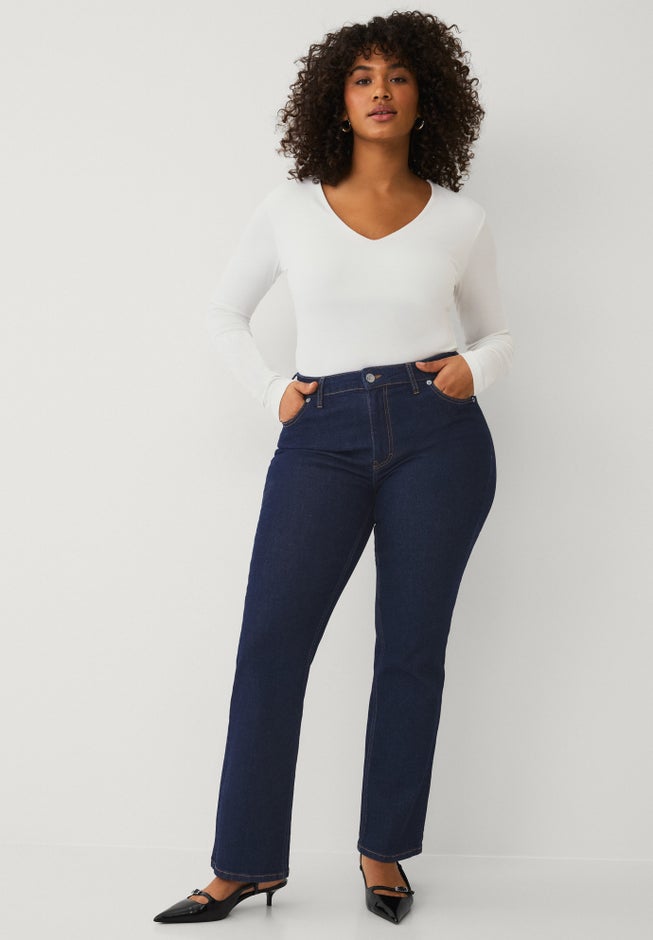 Mid-rise Stretch Bootcut Jeans image number 4