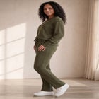 Ellos Studio French Terry Straight Leg Sweatpants image number null