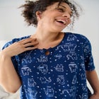 Keyhole Knit Sleepshirt image number 1