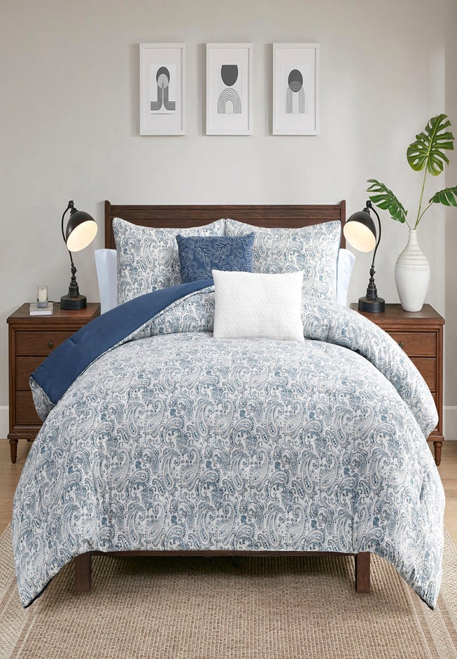 Freya 5-Piece Printed Comforter Set image number 1