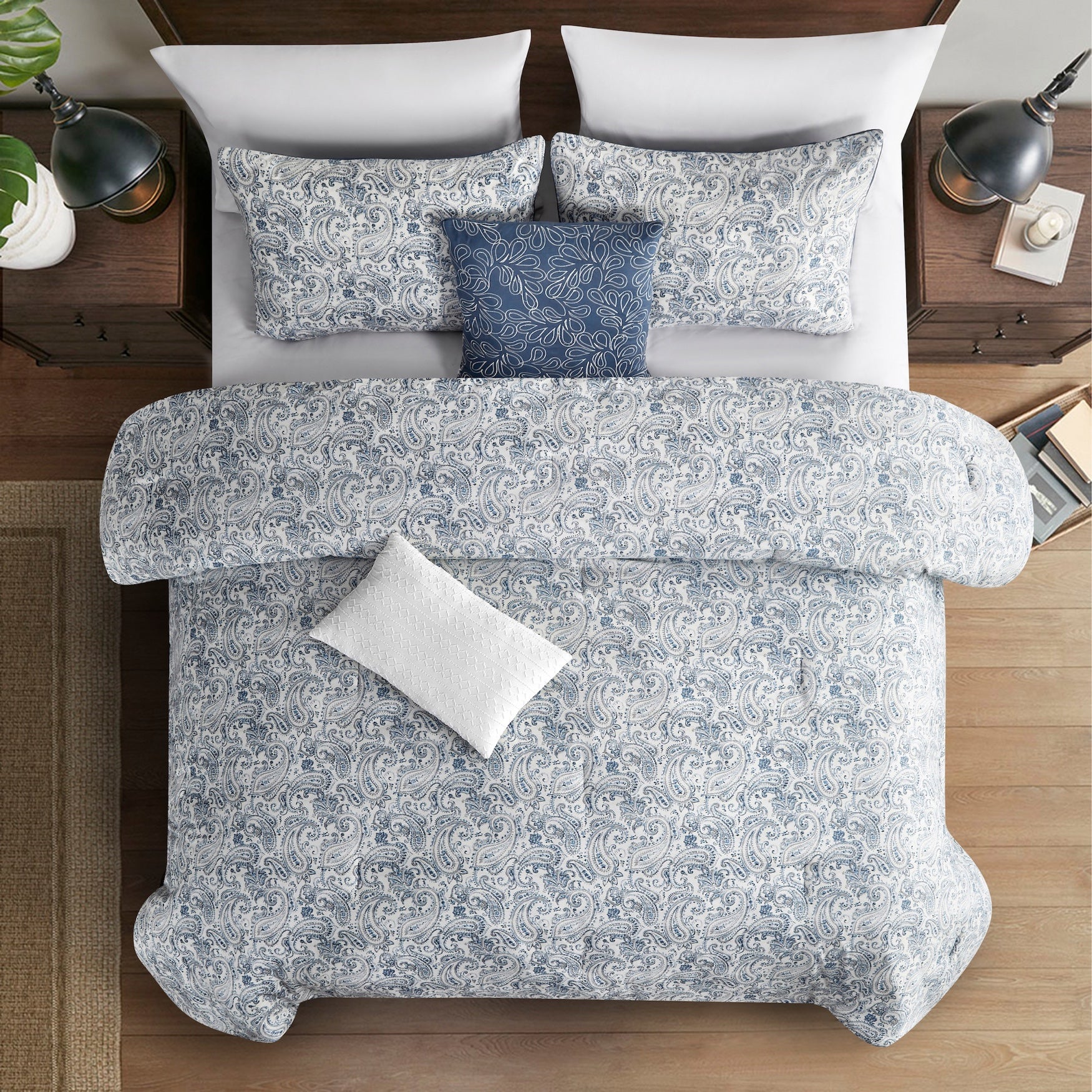 Freya 5-Piece Printed Comforter Set image number 5