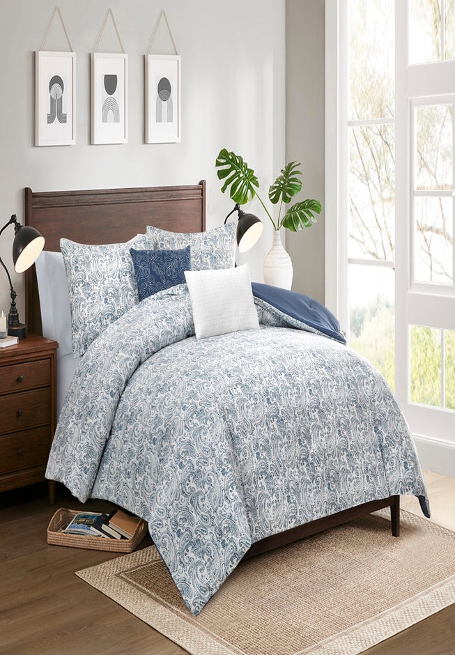 Freya 5-Piece Printed Comforter Set image number 0