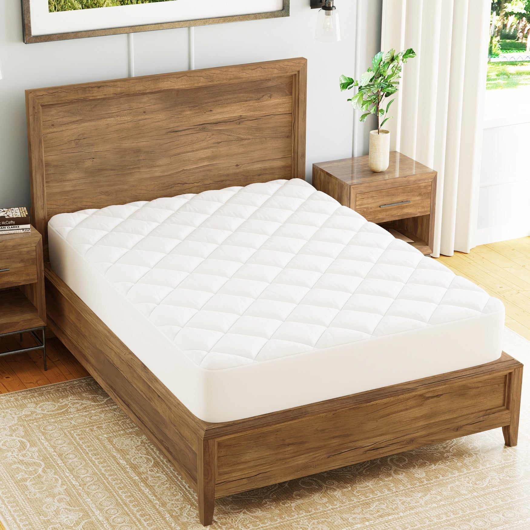 All-In-One Waterproof mattress Pad & Protector image number 0