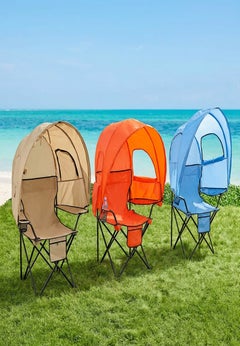 Oversized Camp Chair with Canopy