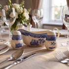 Blue Willow 3-Pc. Salt & Pepper Shaker with Gravy Server image number null