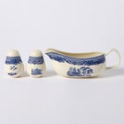 Blue Willow 3-Pc. Salt & Pepper Shaker with Gravy Server image number null