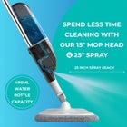 True & Tidy Refillable Spary Mop with Microfiber Pad & Scraper image number 1