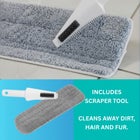 True & Tidy Refillable Spary Mop with Microfiber Pad & Scraper image number 3