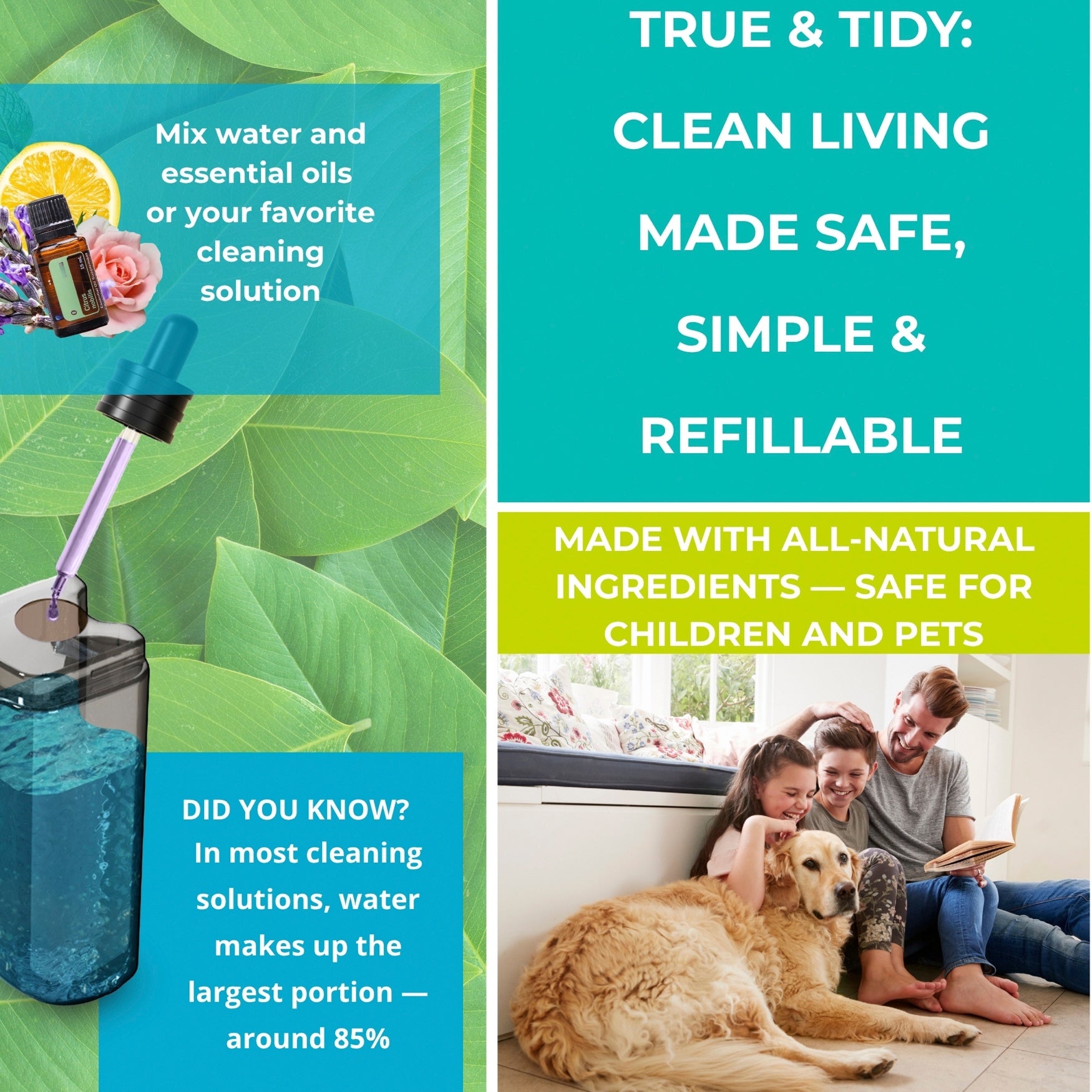 True & Tidy Refillable Spary Mop with Microfiber Pad & Scraper image number 6