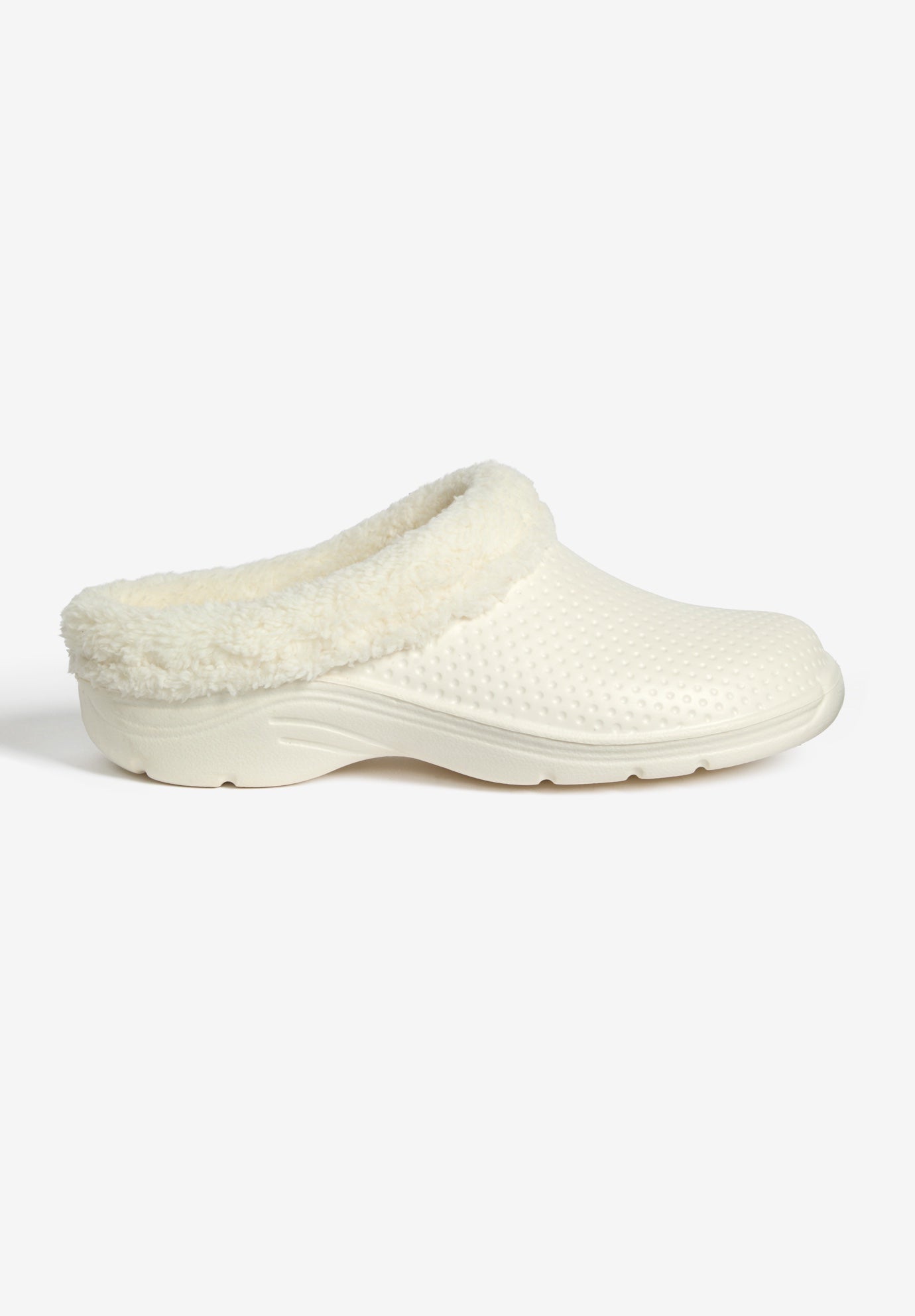 The Fur Lined Slip-On Rubber Clog Mule image number 3