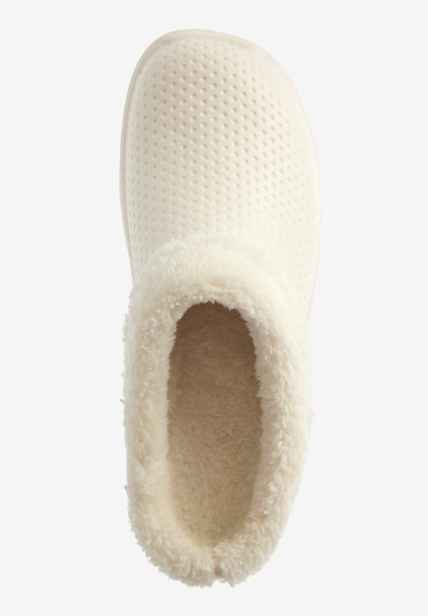 The Fur Lined Slip-On Rubber Clog Mule image number 4