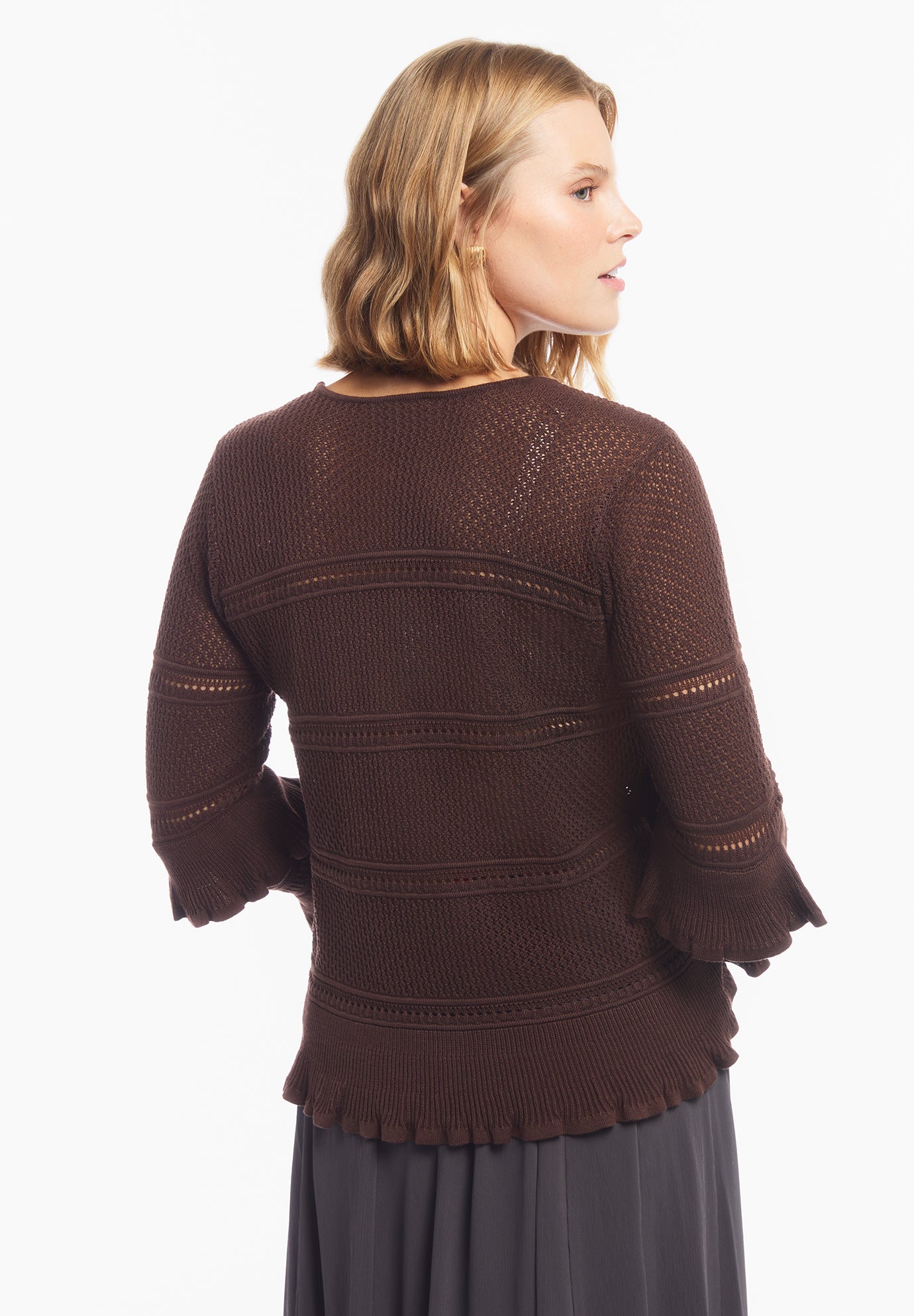 Tiered Ruffle Knit Top image number 2