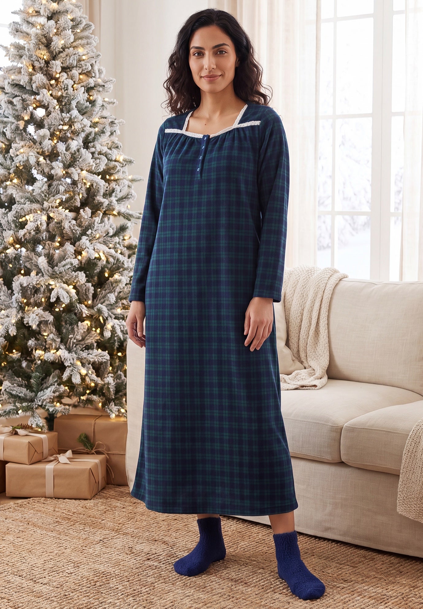 Soft & Cozy Gown & Socks image number 0