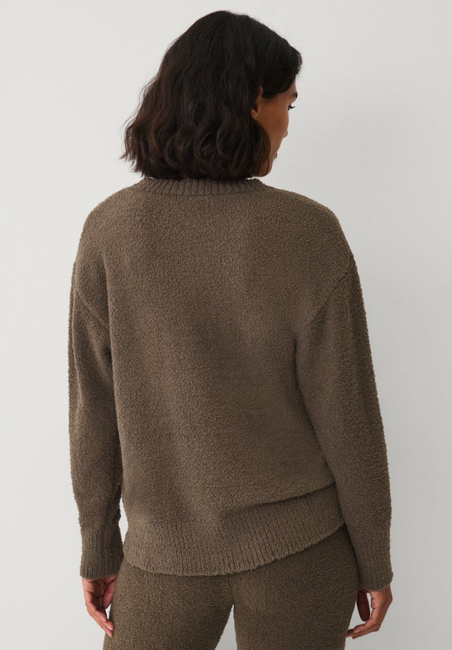 Crewneck Sherpa Long Sleeve Sweatshirt image number 1