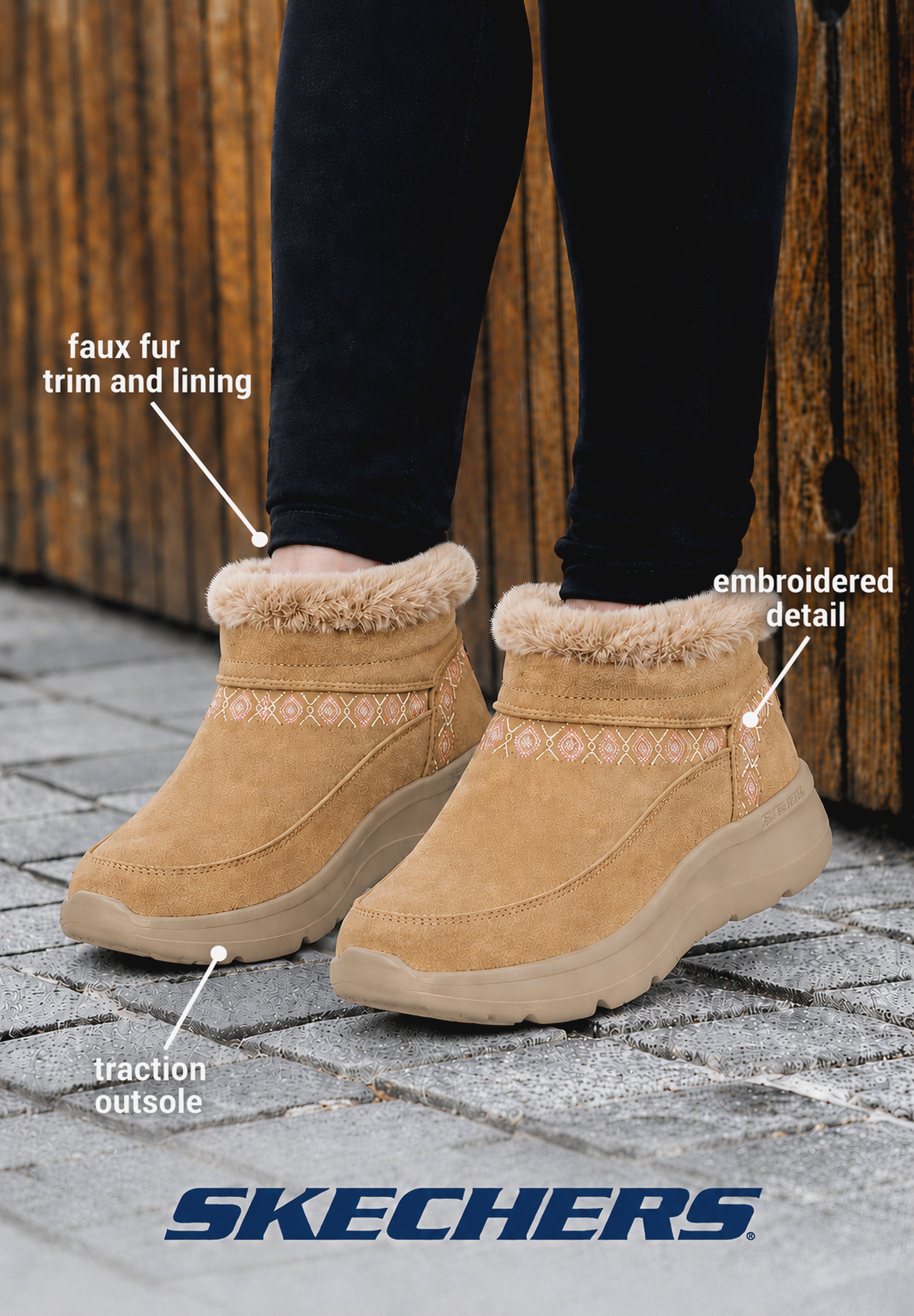 The Go Walk Encore Alison Embroidered Bootie image number 6