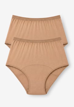 Cotton Spandex Leak-Proof Brief 2-Pack