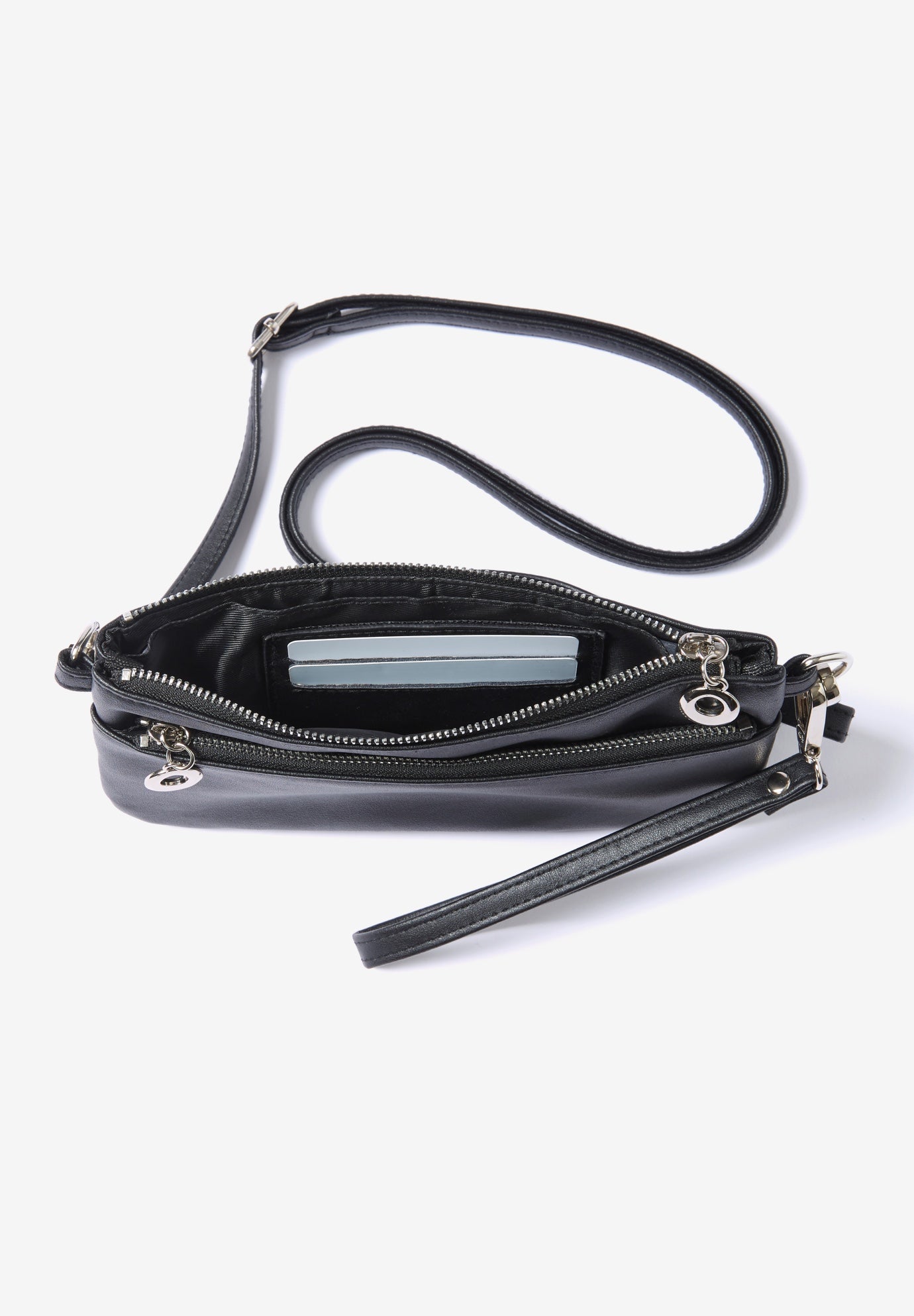 Crossbody Bag/Wristlet with Touchscreen Back image number 3