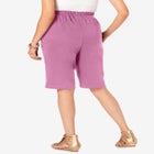 Plus Size Soft Knit Pull-on Bermuda Short image number null