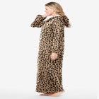 Long Hooded Fleece Sweatshirt Robe image number 2