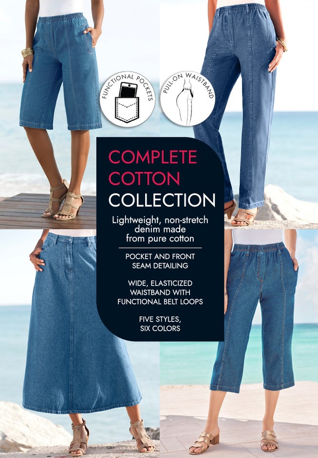 Plus Size Easy-Wear Straight Leg Jean image number 3
