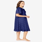 Short Floral Print Cotton Gown image number 2