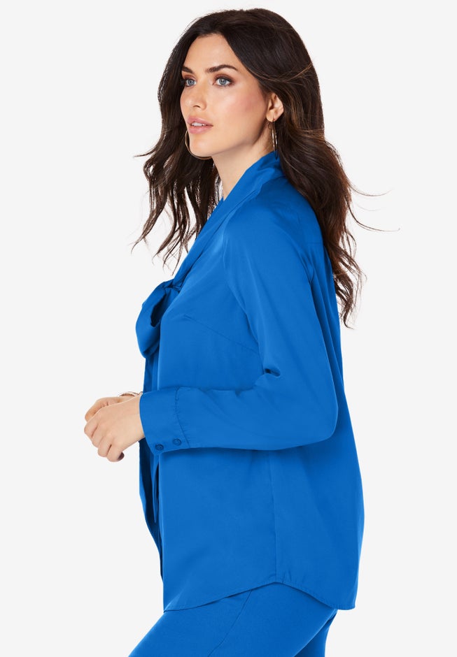 Long Sleeve Bow Blouse image number 2